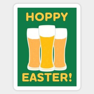 Hoppy Easter! Funny Drinking Design with Beer Sticker